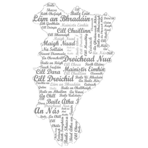 Map of Kildare county Free SVG